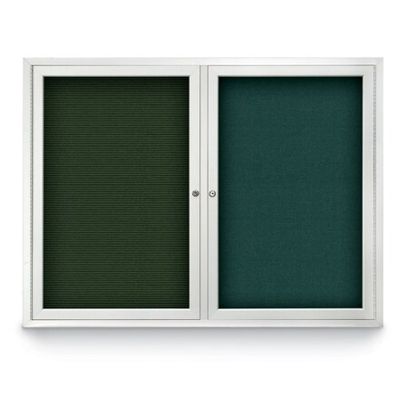 United Visual Products Corkboard, Buff /Black, 48" x 36" UV416I-BLACK-BUFF